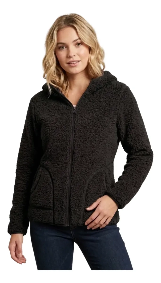 POLERON POLAR CORDERITO, PELUDO MUJER INVIERNO COLORES 999 - 1