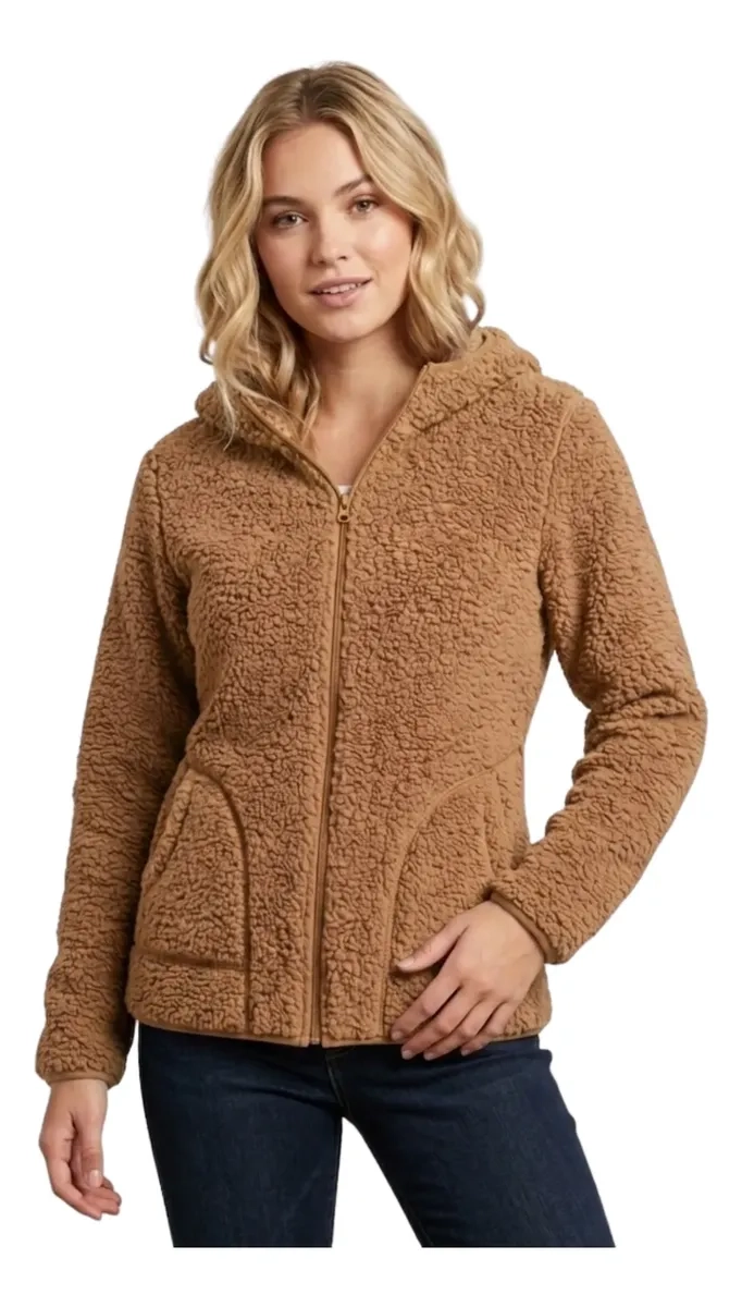 POLERON POLAR CORDERITO, PELUDO MUJER INVIERNO COLORES 999 - 1