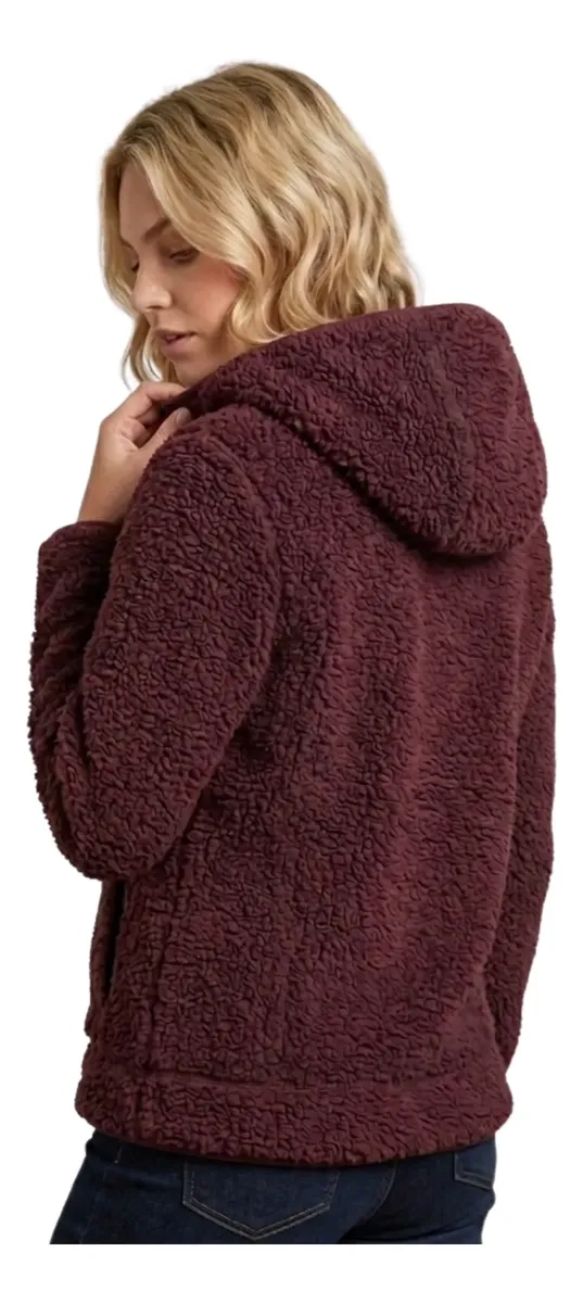 POLERON POLAR CORDERITO, PELUDO MUJER INVIERNO COLORES 999 - 2