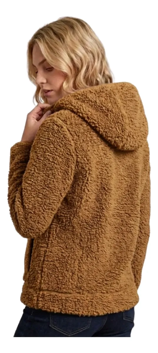 POLERON POLAR CORDERITO, PELUDO MUJER INVIERNO COLORES 999 - 2