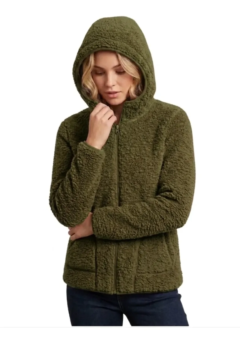 POLERON POLAR CORDERITO, PELUDO MUJER INVIERNO COLORES 999 - 3