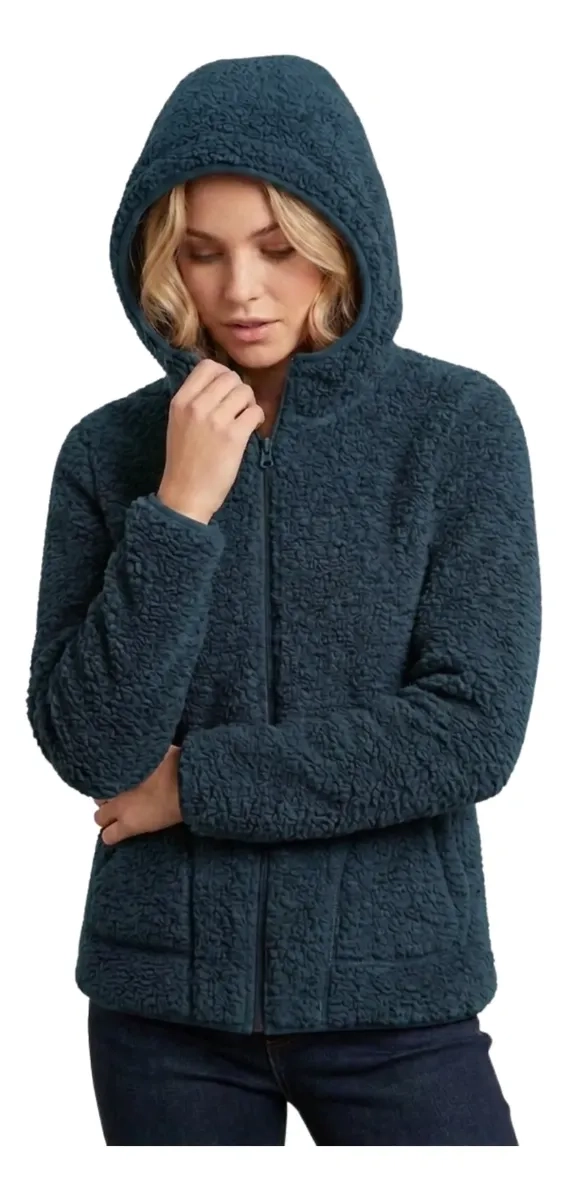 POLERON POLAR CORDERITO, PELUDO MUJER INVIERNO COLORES 999 - 3
