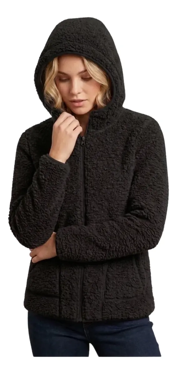 POLERON POLAR CORDERITO, PELUDO MUJER INVIERNO COLORES 999 - 3