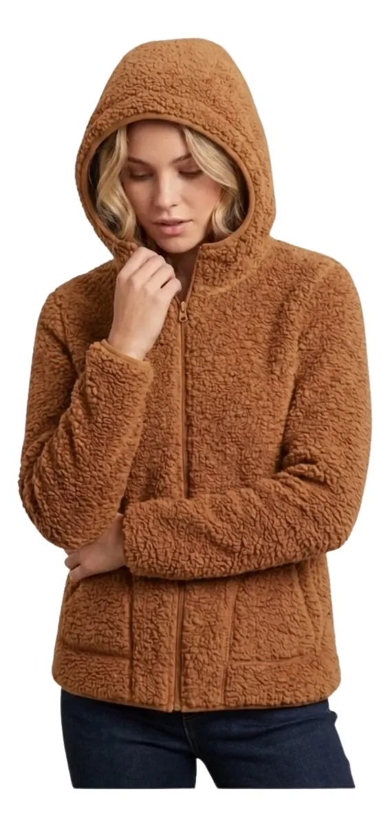 POLERON POLAR CORDERITO, PELUDO MUJER INVIERNO COLORES 999 - 3