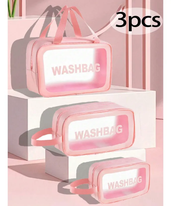 PACK 3 ESTUCHES, COSMETIQUEROS, 3 MEDIDAS WASHBAG. NECESER - 1