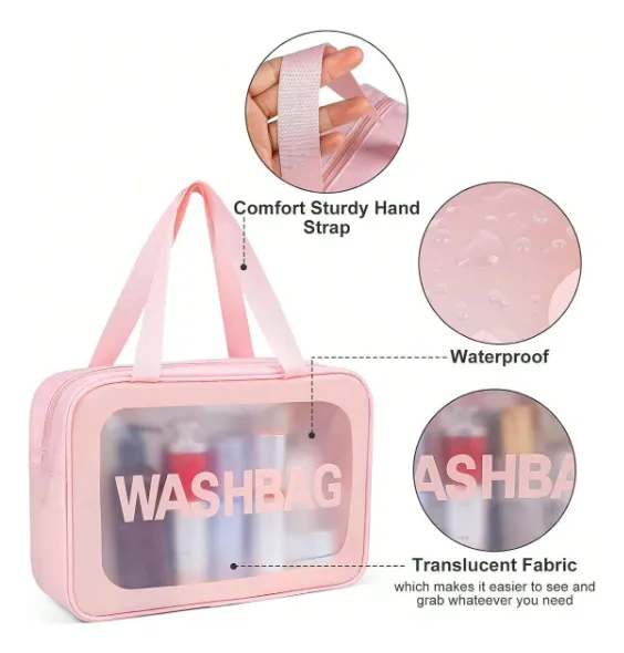 PACK 3 ESTUCHES, COSMETIQUEROS, 3 MEDIDAS WASHBAG. NECESER - 7