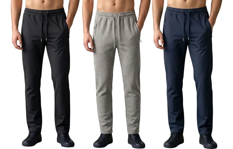 PAKC 3 PANTALON BUZO HOMBRE ALGODON JOGGER DEPORTIVO OFERTA! 952 - 1