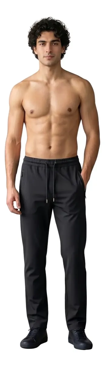 PAKC 3 PANTALON BUZO HOMBRE ALGODON JOGGER DEPORTIVO OFERTA! 952 - 3