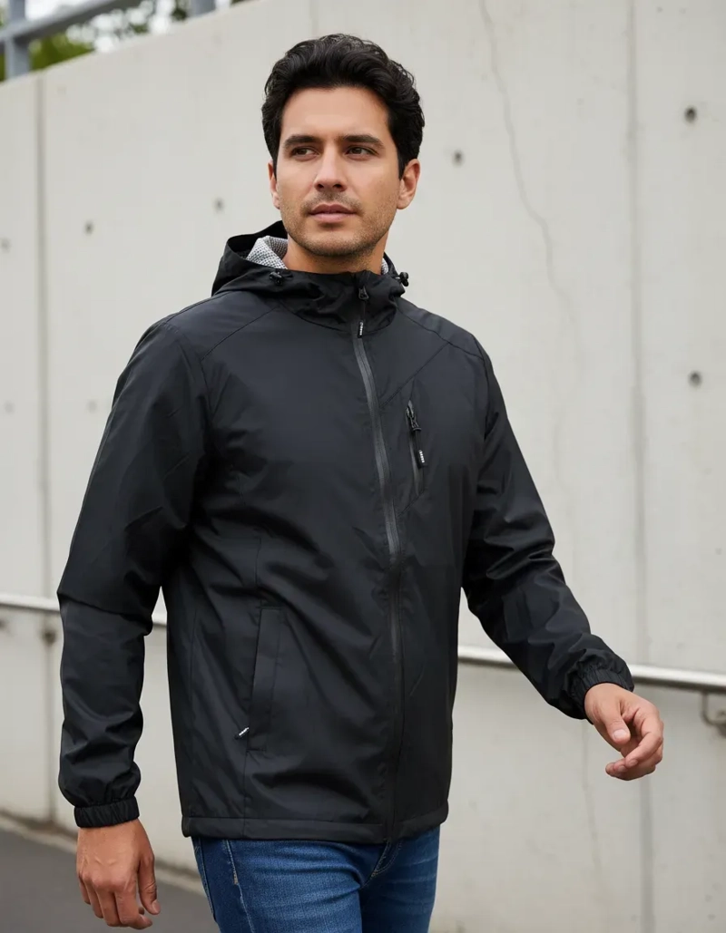 CHAQUETA DEPORTIVA CORTA VIENTO IMPERMEABLE. PARKA LIVIANA 283 - 1