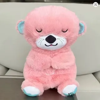 PACK 2 PELUCHE KAWAII RALAJA, ANSIEDAD. JUGUETE LUZ Y SONIDO. NUTRIA. - 3