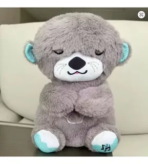 PELUCHE KAWAII RELAJA ALIVIA ANSIEDAD. JUGUETE LUZ Y SONIDO. NUTRIA. - 1