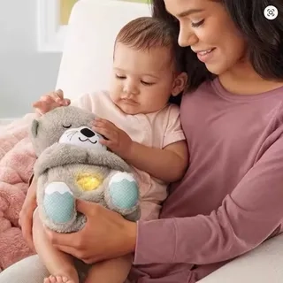 PELUCHE KAWAII RELAJA ALIVIA ANSIEDAD. JUGUETE LUZ Y SONIDO. NUTRIA. - 2