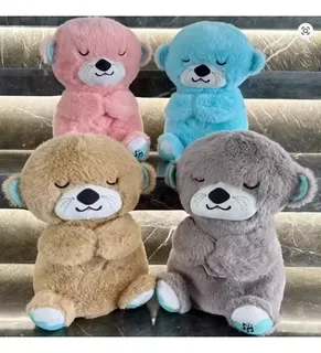 PELUCHE KAWAII RELAJA ALIVIA ANSIEDAD. JUGUETE LUZ Y SONIDO. NUTRIA. - 5