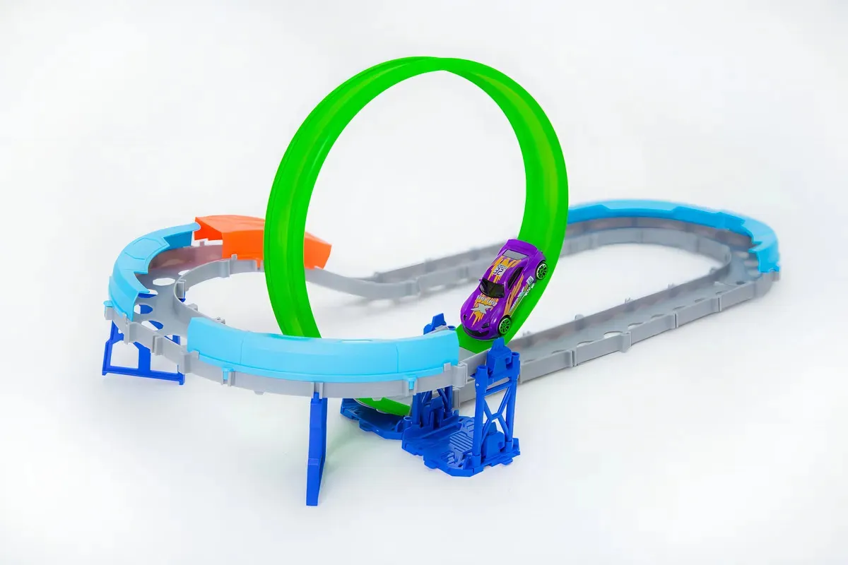 PISTA DE AUTOS DE CARRERA LOOP 360, JUGUETE DÍA DEL NIÑO - 1