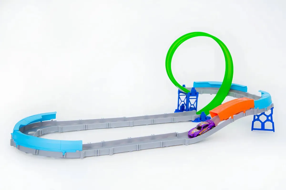 PISTA DE AUTOS DE CARRERA LOOP 360, JUGUETE DÍA DEL NIÑO - 2
