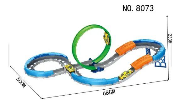 PISTA DE AUTOS DE CARRERA LOOP 360, JUGUETE DÍA DEL NIÑO - 3