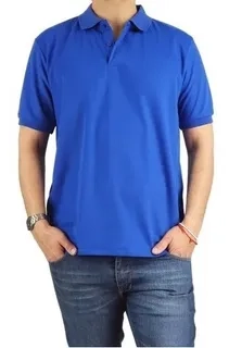 POLERA PIQUE HOMBRE PREMIUM TEXTURA SUAVE. 3 BOTONES UV .M16 *001 - 2