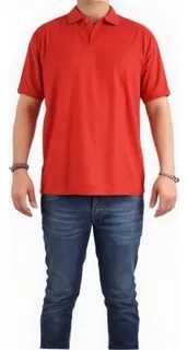 POLERA PIQUE HOMBRE PREMIUM TEXTURA SUAVE. 3 BOTONES UV .M16 *001 - 2