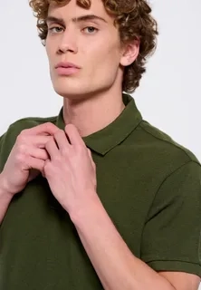 POLERA PIQUE HOMBRE PREMIUM TEXTURA SUAVE. 3 BOTONES UV .M16 *001 - 2