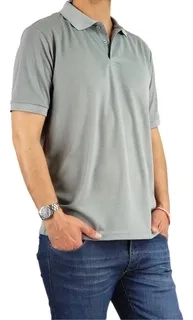 POLERA PIQUE HOMBRE PREMIUM TEXTURA SUAVE. 3 BOTONES UV .M16 *001 - 3