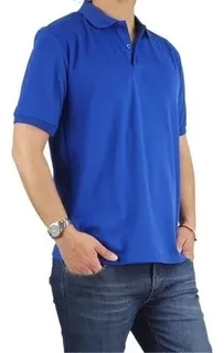 POLERA PIQUE HOMBRE PREMIUM TEXTURA SUAVE. 3 BOTONES UV .M16 *001 - 3