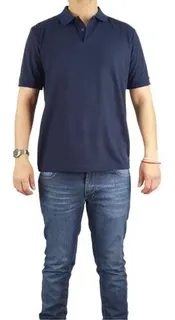 POLERA PIQUE HOMBRE PREMIUM TEXTURA SUAVE. 3 BOTONES UV .M16 *001 - 4