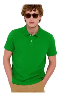 POLERA PIQUE HOMBRE PREMIUM TEXTURA SUAVE. 3 BOTONES UV .M16 *001 - 3