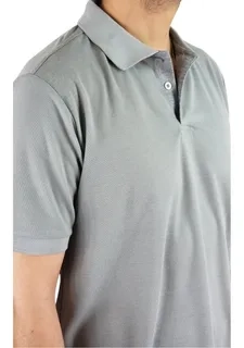 POLERA PIQUE HOMBRE PREMIUM TEXTURA SUAVE. 3 BOTONES UV .M16 *001 - 4