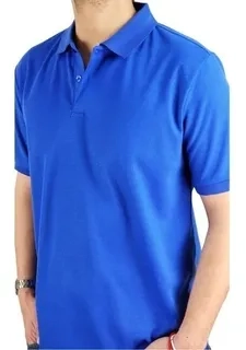 POLERA PIQUE HOMBRE PREMIUM TEXTURA SUAVE. 3 BOTONES UV .M16 *001 - 4