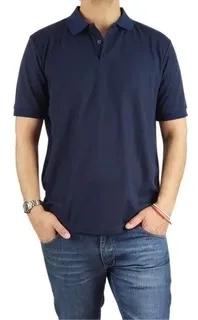 POLERA PIQUE HOMBRE PREMIUM TEXTURA SUAVE. 3 BOTONES UV .M16 *001 - 5