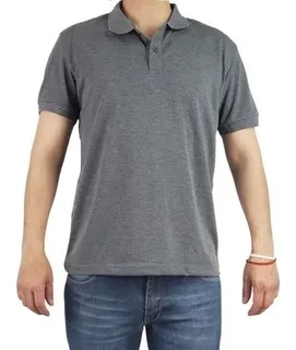 POLERA PIQUE HOMBRE PREMIUM TEXTURA SUAVE. 3 BOTONES UV .M16 *001 - 4