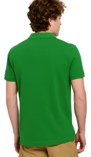 POLERA PIQUE HOMBRE PREMIUM TEXTURA SUAVE. 3 BOTONES UV .M16 *001 - 4