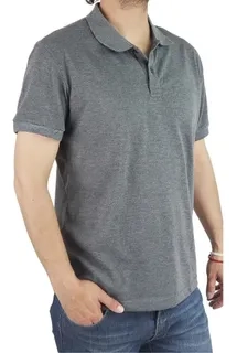 POLERA PIQUE HOMBRE PREMIUM TEXTURA SUAVE. 3 BOTONES UV .M16 *001 - 5