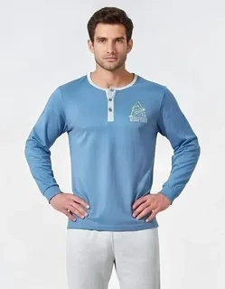 PIJAMA HOMBRE MANGA LARGA DELAGADO PRIMAVERA 4021 - 2