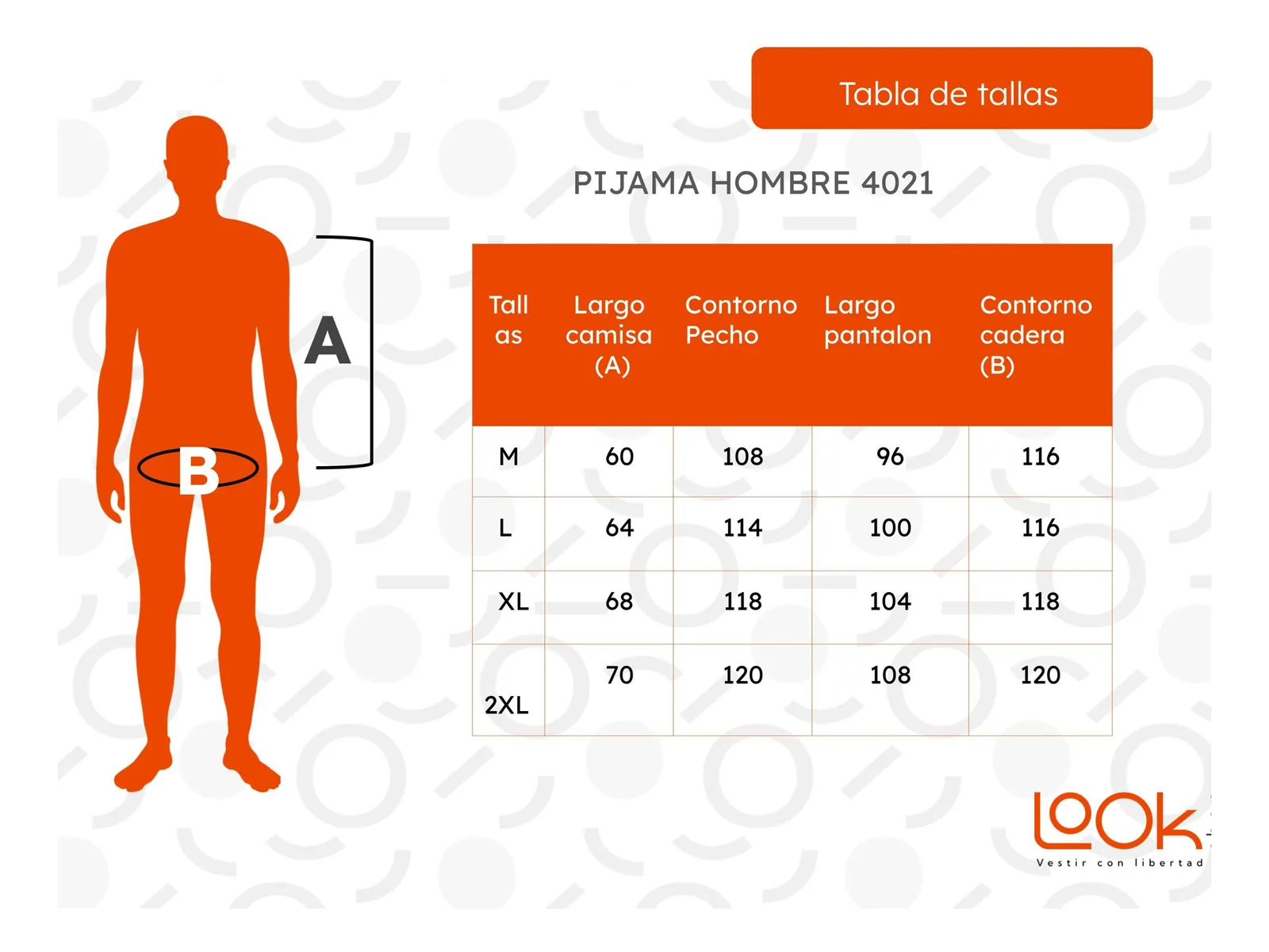 PIJAMA HOMBRE MANGA LARGA DELAGADO PRIMAVERA 4021 - 4