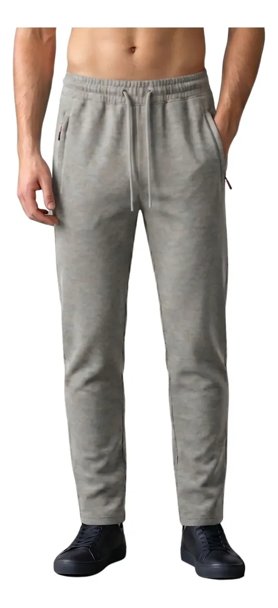 PANTALON JOGGER BUZO HOMBRE ALGODON POLAR 65 - 1