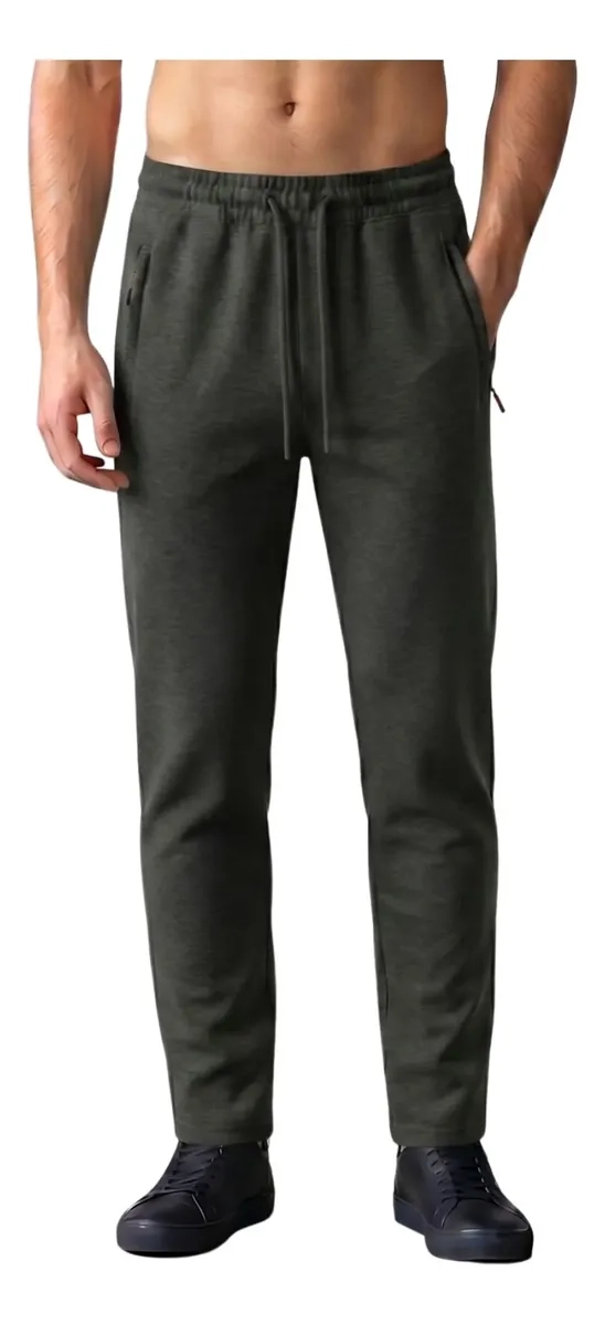 PANTALON JOGGER BUZO HOMBRE ALGODON POLAR 65 - 1