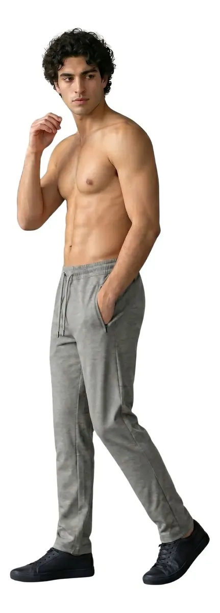 PANTALON JOGGER BUZO HOMBRE ALGODON POLAR 65 - 2