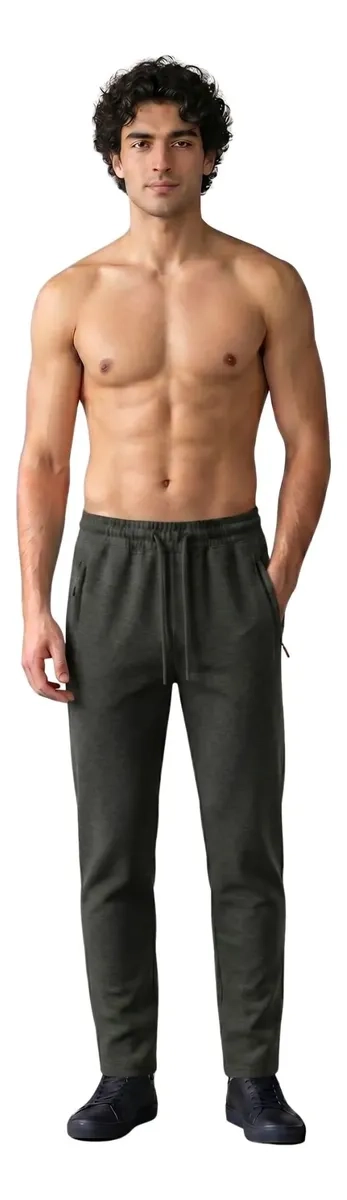 PANTALON JOGGER BUZO HOMBRE ALGODON POLAR 65 - 3