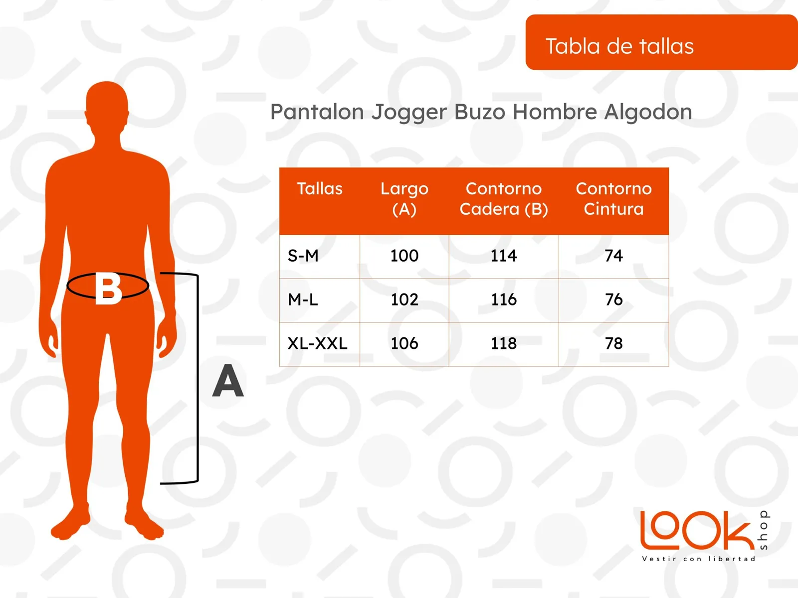 PANTALON JOGGER BUZO HOMBRE ALGODÓN POLAR 65 - 5
