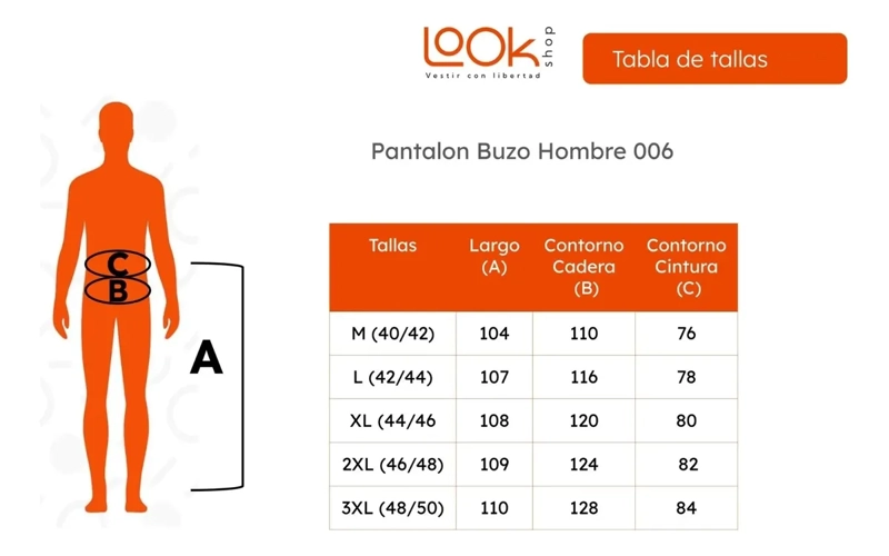 PANTALON JOGGER BUZO HOMBRE ALGODON POLAR 65 - 7