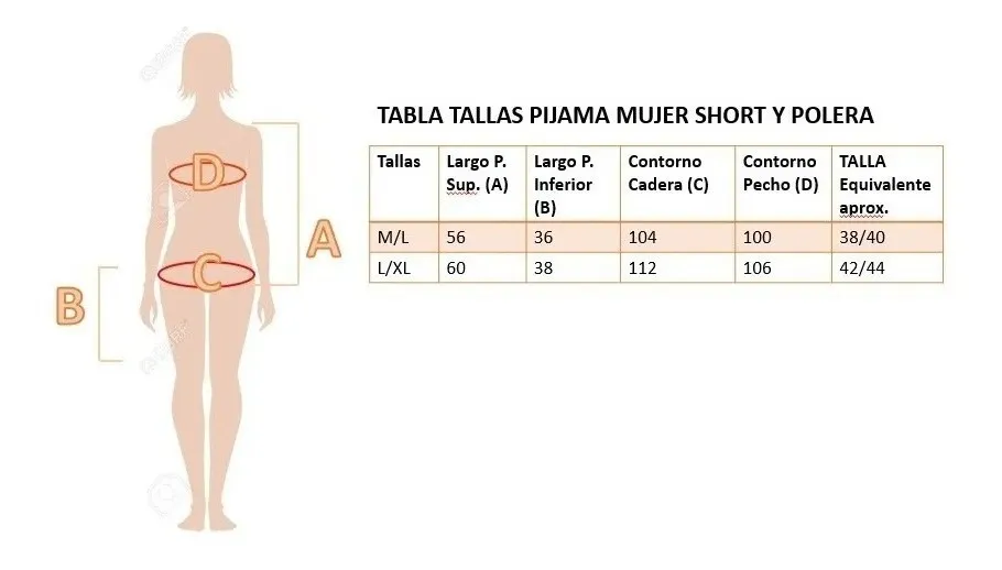 PIJAMA MUJER VERANO ELEFANTE POLERA Y SHORT. 552 - 4