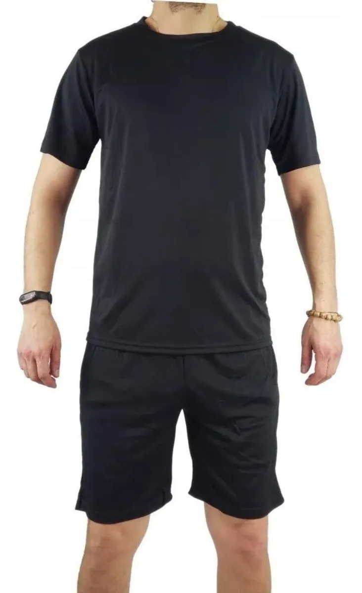 CONJUNTO DEPORTIVO HOMBRE SHORT POLERA EQUIPOS COLORES FUTBOL 001 - 1