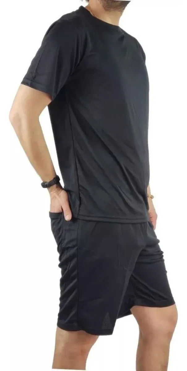 CONJUNTO DEPORTIVO HOMBRE SHORT POLERA EQUIPOS COLORES FUTBOL 001 - 2