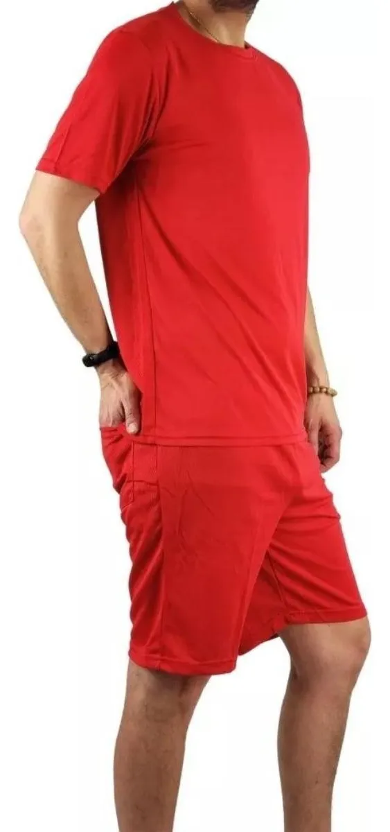 CONJUNTO DEPORTIVO HOMBRE SHORT POLERA EQUIPOS COLORES FUTBOL 001 - 2