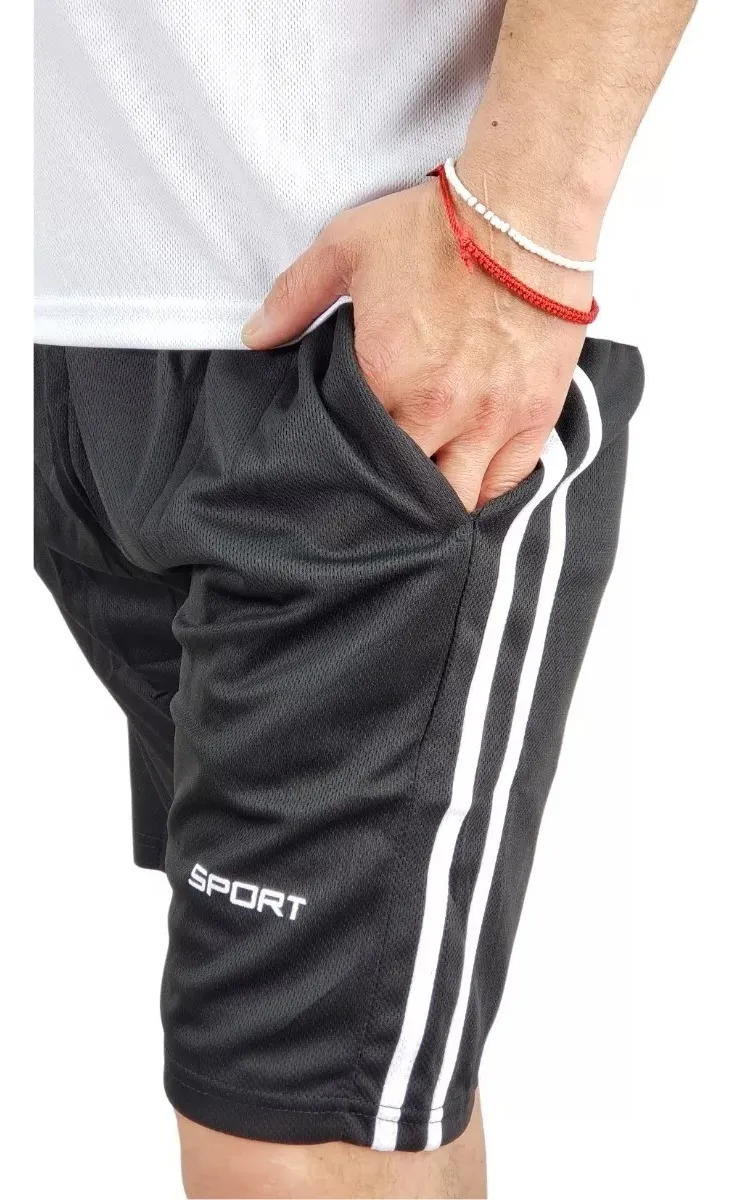 CONJUNTO DEPORTIVO HOMBRE SHORT POLERA EQUIPOS COLORES FUTBOL 001 - 3