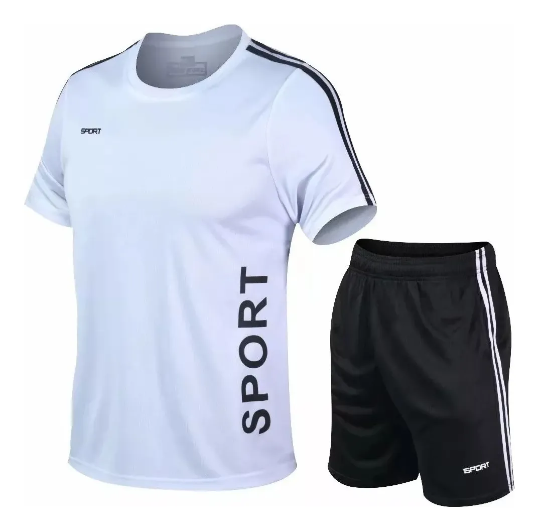 CONJUNTO DEPORTIVO HOMBRE SHORT POLERA EQUIPOS COLORES FUTBOL 001 - 7