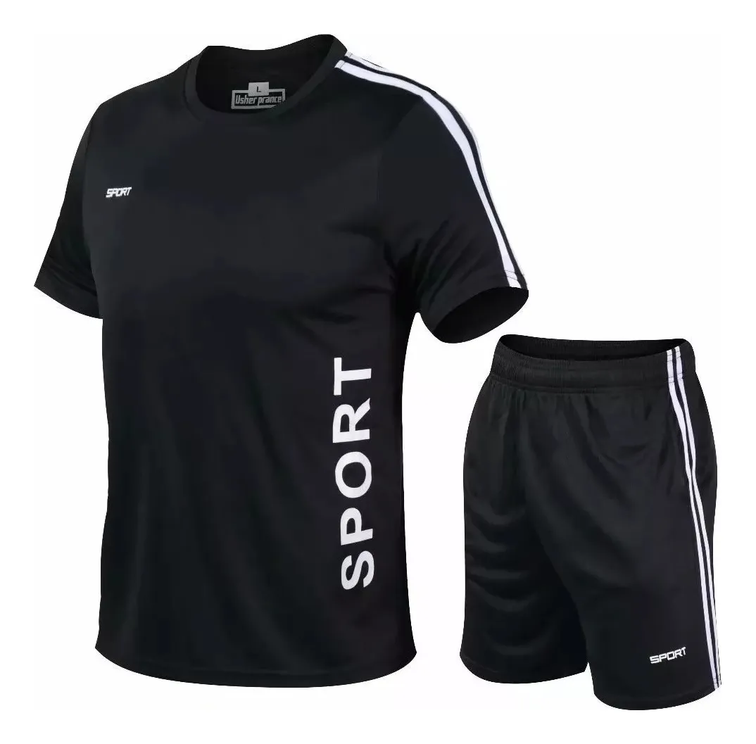 CONJUNTO DEPORTIVO HOMBRE SHORT POLERA EQUIPOS COLORES FUTBOL 001 - 7