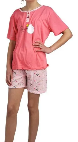 PIJAMA NIÑA VERANO SHORT Y POLERA 390 - 1