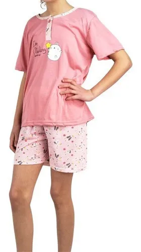 PIJAMA NIÑA VERANO SHORT Y POLERA 390 - 1